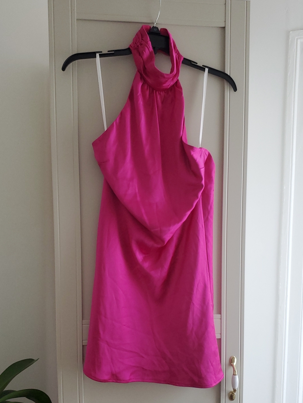 Lovers + Friends Hot Pink Mock Neck Dress